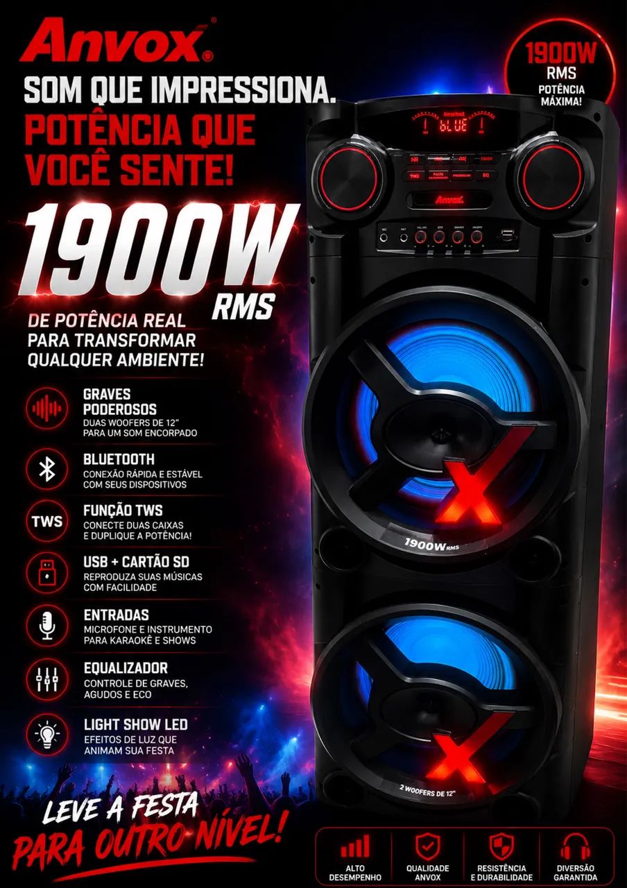 Caixa amvox 1900 W 