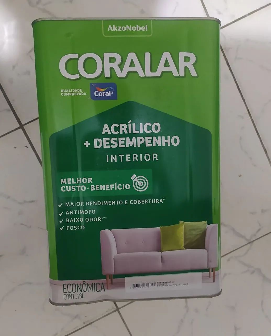 Tinta Branco neve 18lts Coralar 