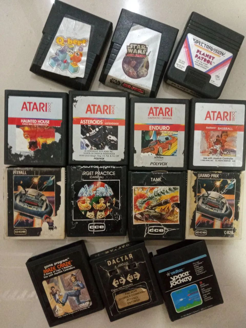 Console Atari com 15 JOGOS para ATARI.
