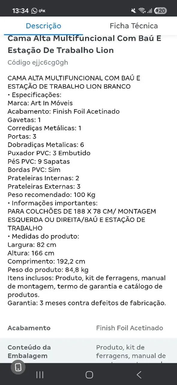 Cama com escrivaninha URGENTE! - Foto 3