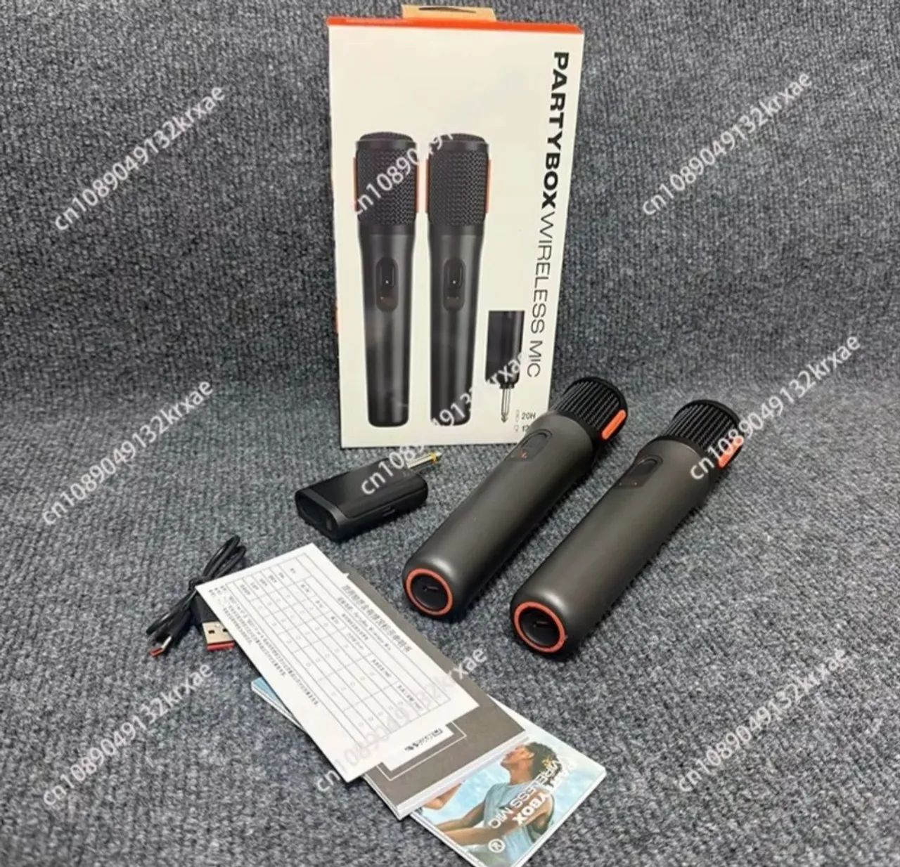 MICROFONE DUPLO PARTYBOX WIRELESS MIC<br>665,00<br><br> - Foto 2
