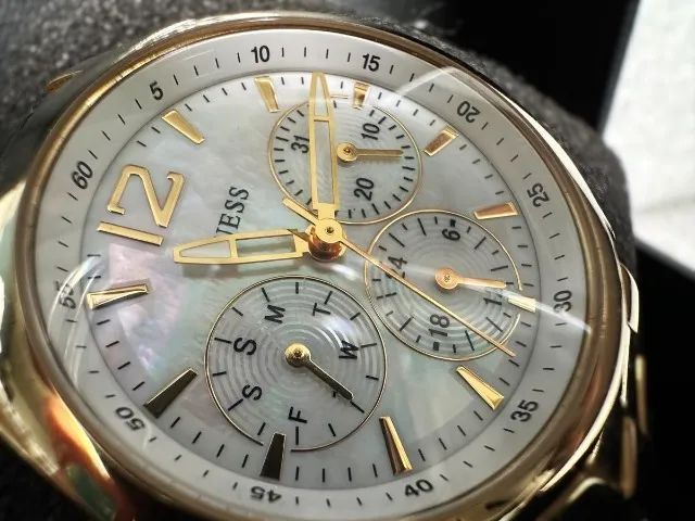 relógio guess original u11633l1 dourado - Foto 5