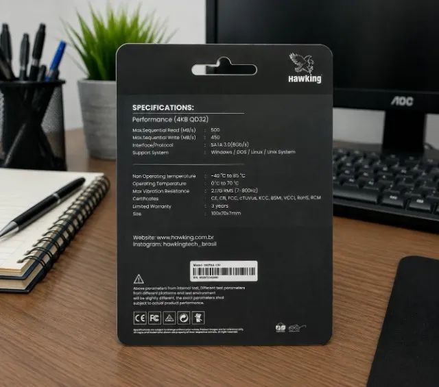 SSD Hawking 120GB SATA III - Foto 2