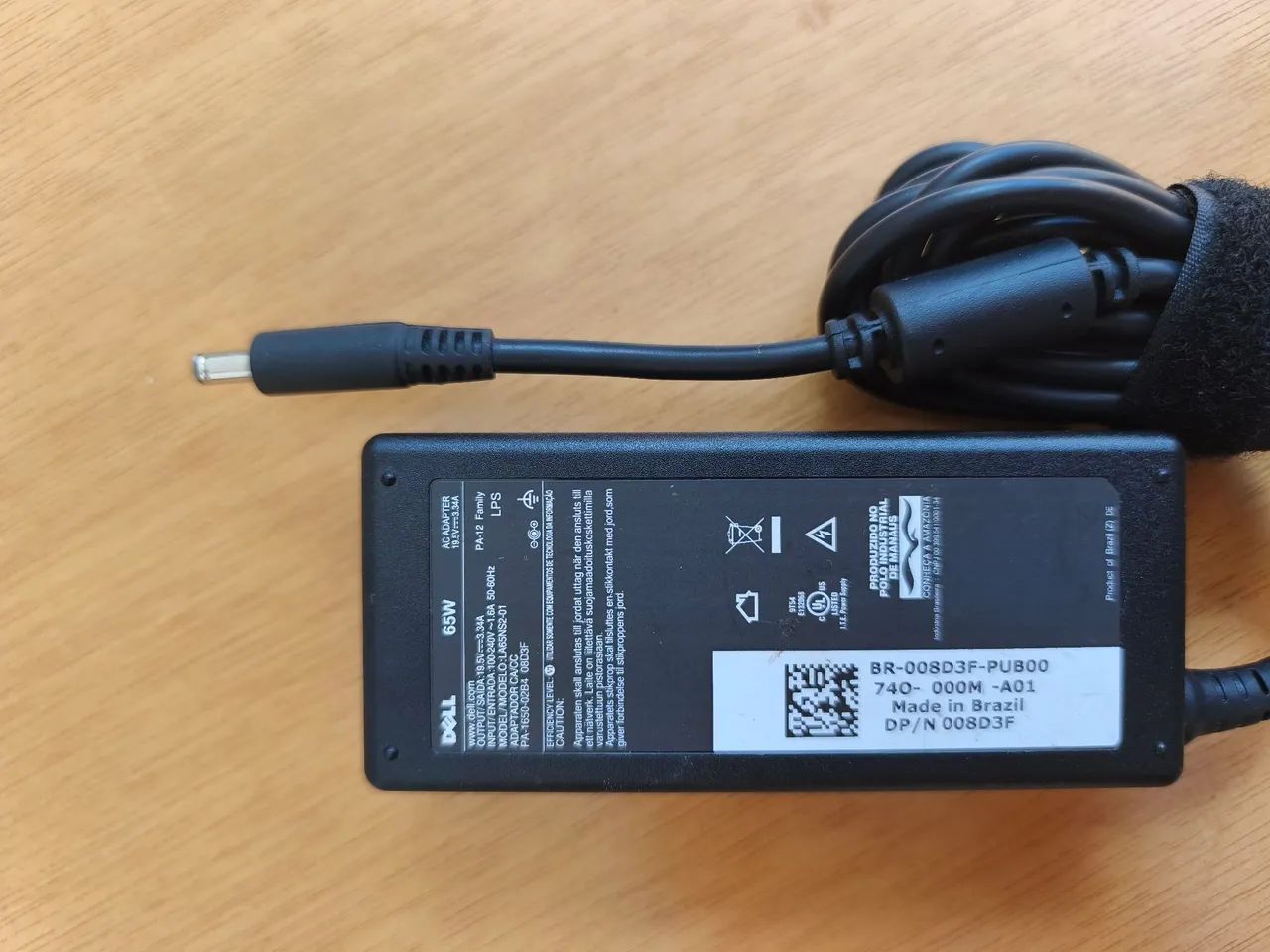 Fonte Dell 65w 19.5v conector fino (Nova) - Foto 5