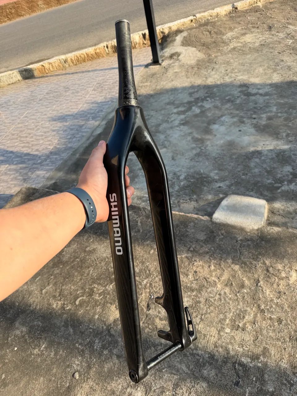 Garfo em carbono