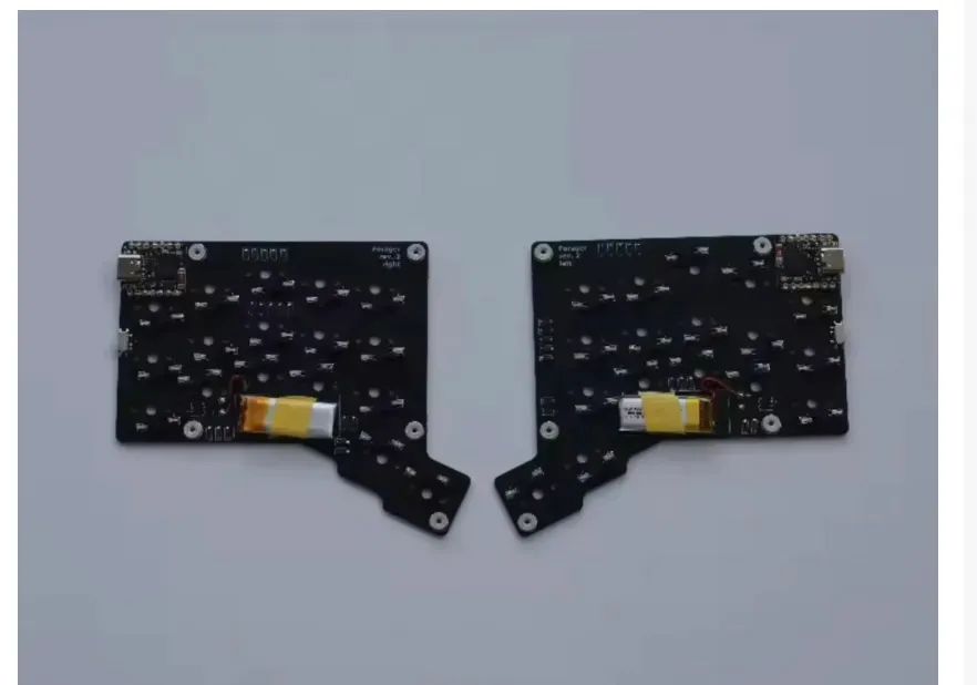 Teclado Mecânico Ergonômico Split Wireless Custom ZMK Forager 3x5 - Foto 3