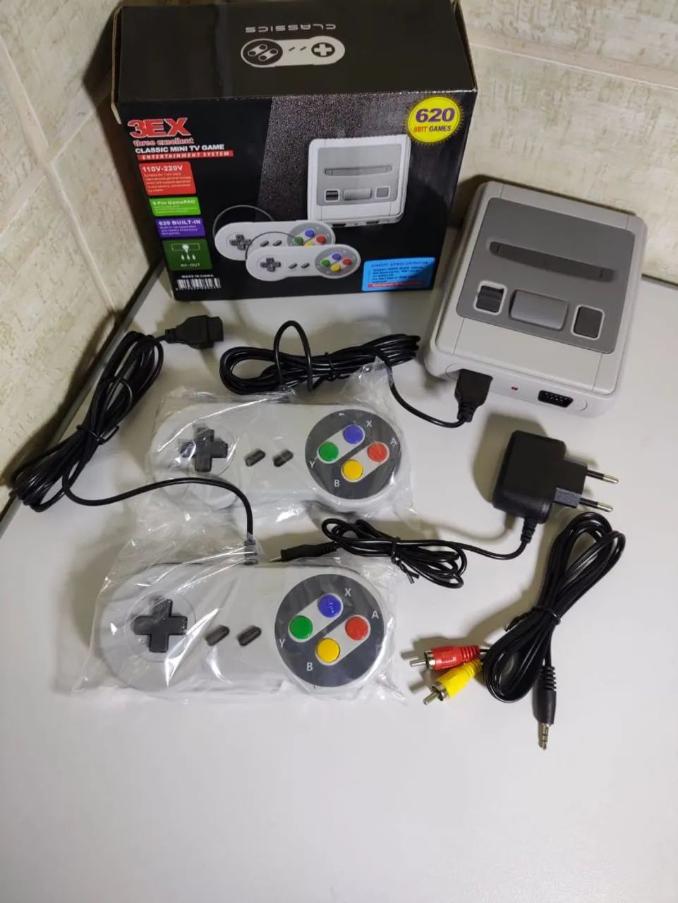Vendo mini console retro Box, produto com 620 jogos  - Foto 4