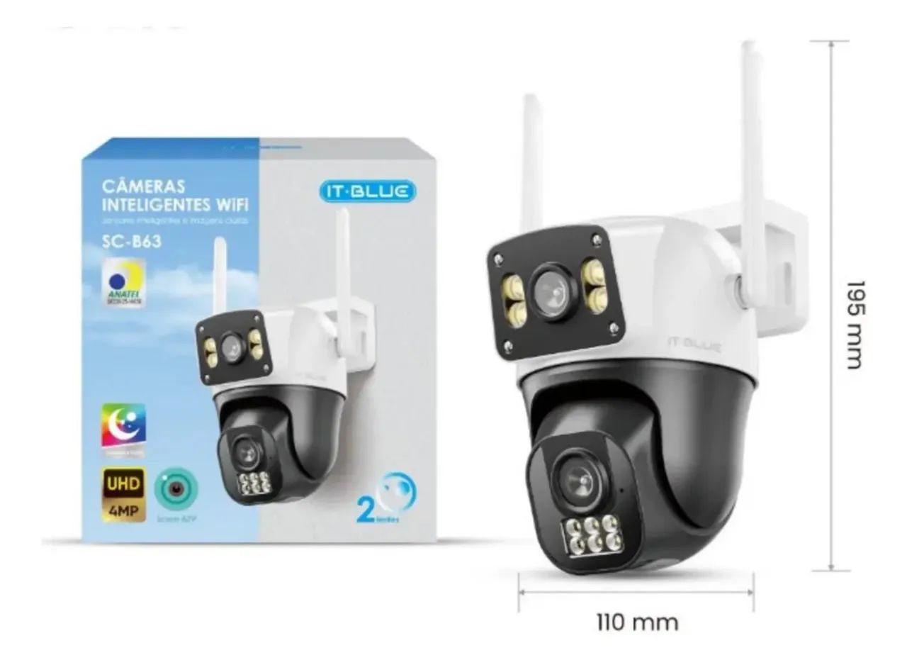 Câmera Wifi 2 lentes (entrega gratis) - Foto 2