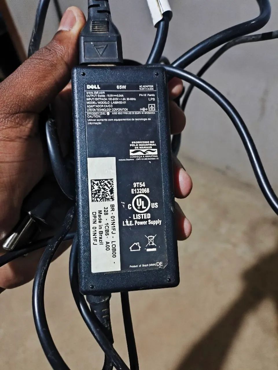 Fonte Original Dell Vostro 3520 65W | Funcionando Perfeitamente