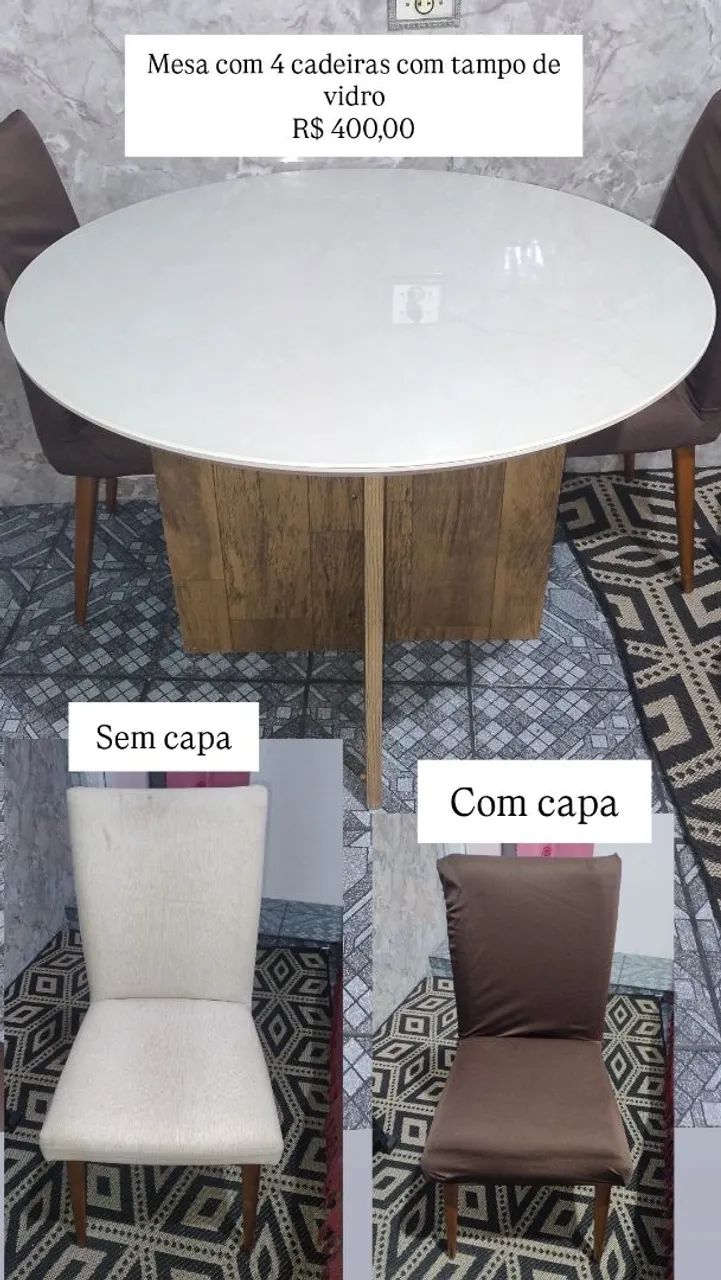 Mesa com 4 cadeiras