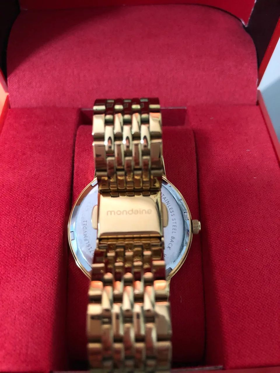 Relógio Dourado Feminino Mondaine - Foto 2
