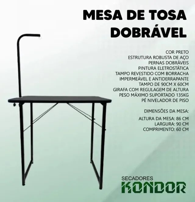 Mesa Profissional Dobrável para Tosa - Foto 4