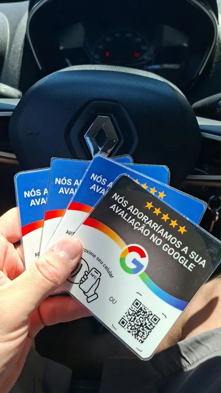 Placa de Avaliação Google NFC + QR Code - Foto 3