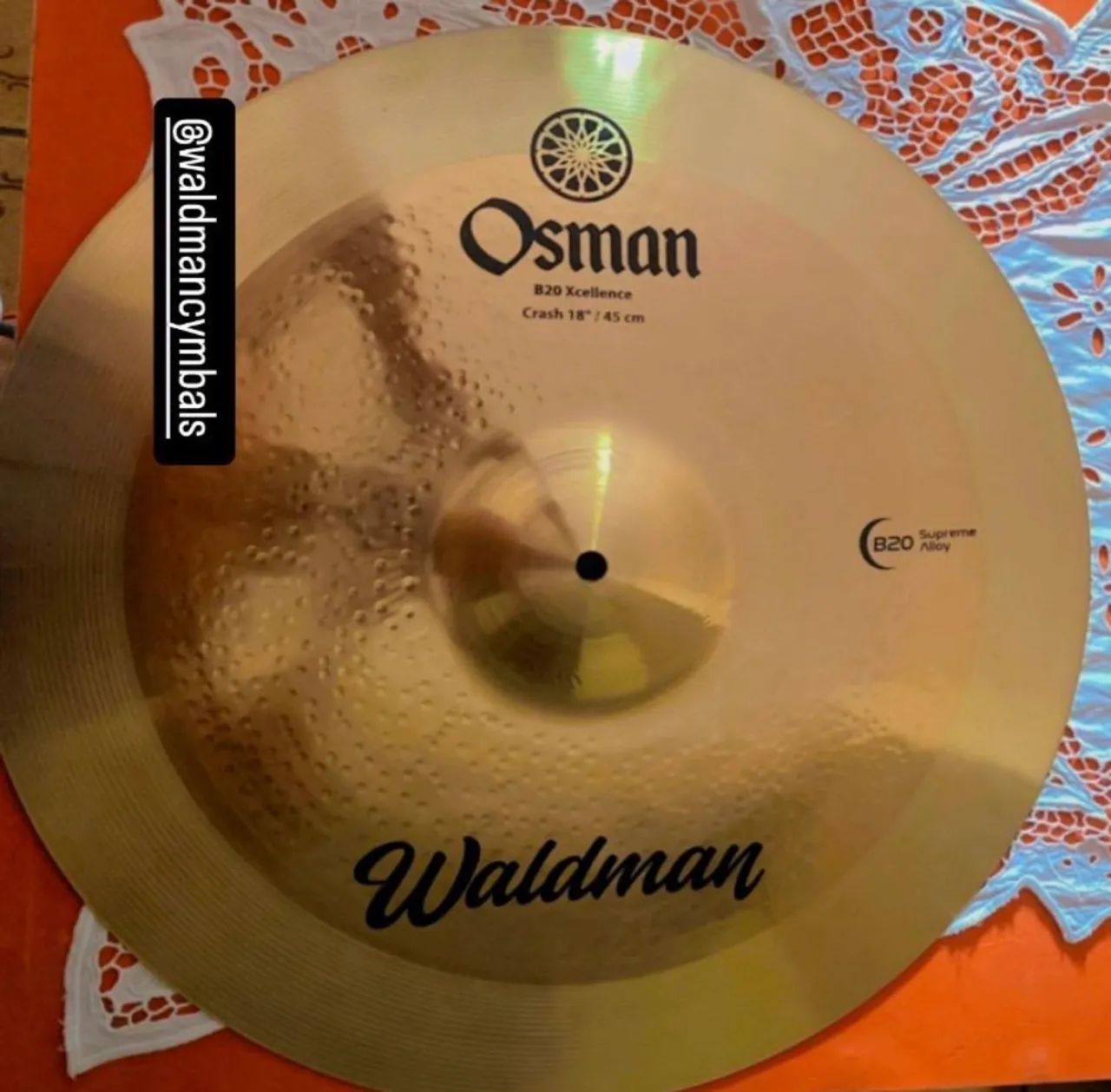 Prato B20 crash waldman 18 - Instrumentos musicais - Vila Bacanga