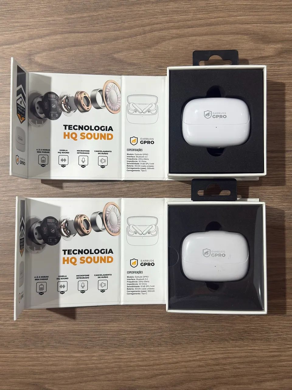 Kit 2 Fones Earbuds Gpro  - Foto 4