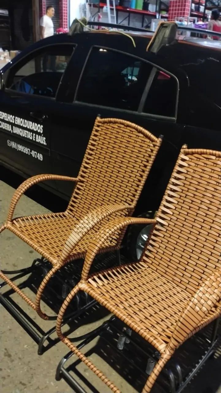 Cadeira de balanço 4 molas novas a pronta entrega  - Foto 5