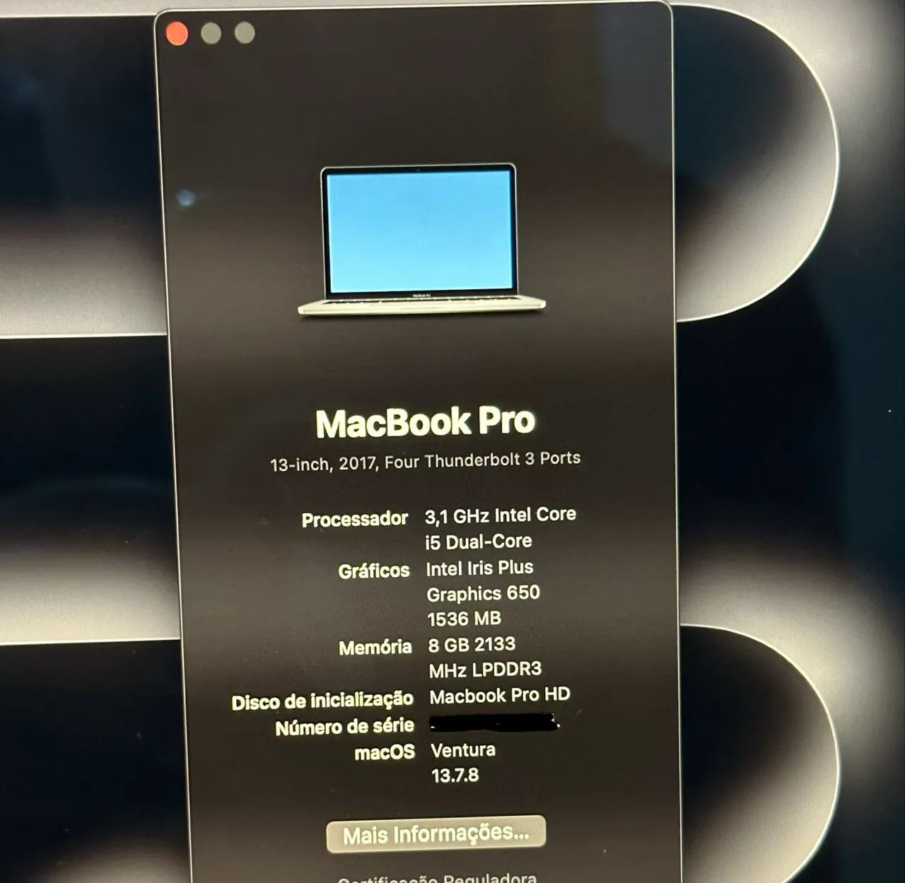 Macbook Pro 13 2017 i5 8GB SSD 256GB - Foto 4