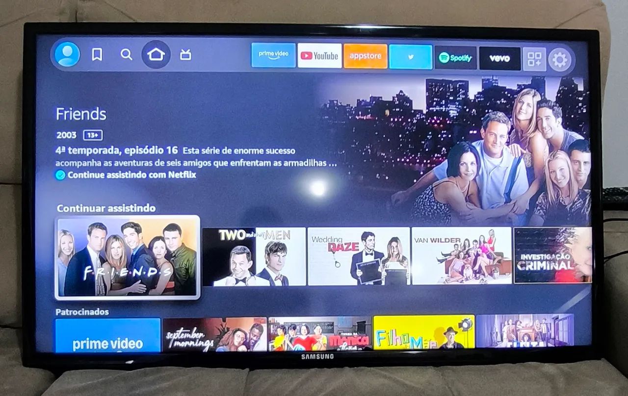 Televisão Samsung 40 polegadas Modelo UN40EH5300 Acompanha Fire stick TV