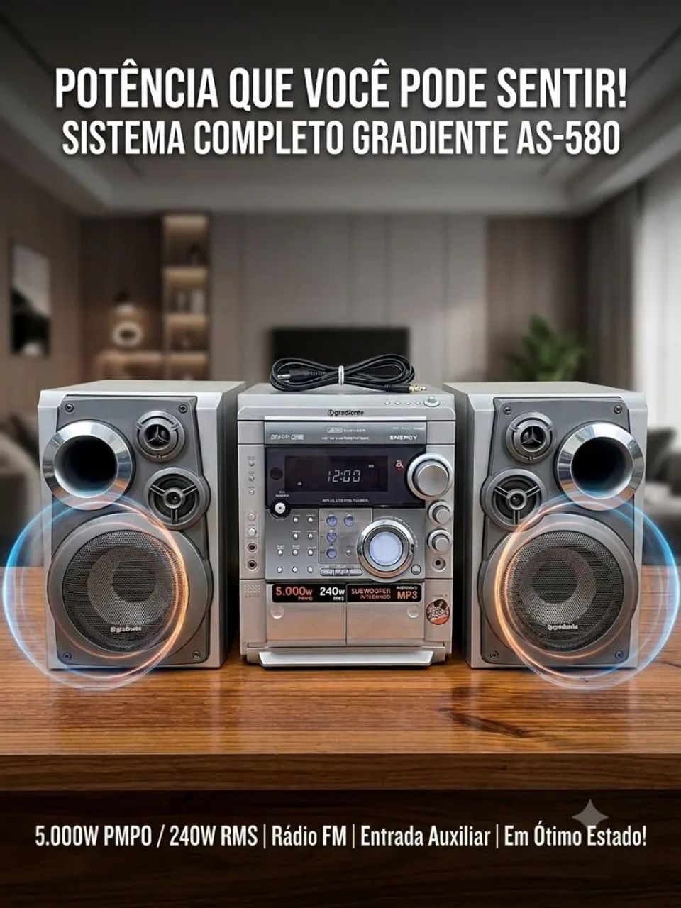 Som Mini System Gradiente Energy AS-580 