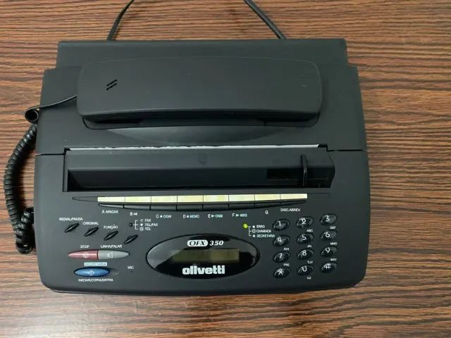 Fax Olivetti antigo funcionando