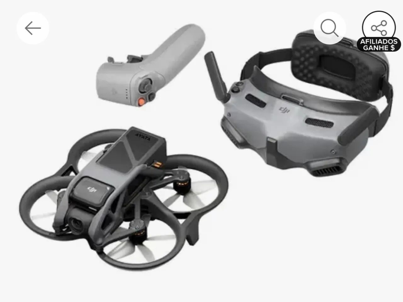 Drone  DJI  fpv completo e acessórios 
