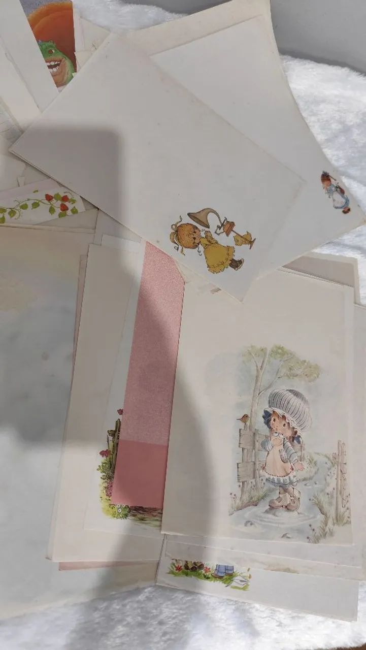 Lote de Papéis de Carta Antigos e Vintage - Alguns com Envelope - Foto 4
