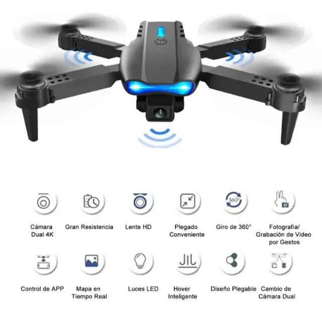 Drone DLI E99 Mini com Câmera Dupla HD e Controle Remoto Drone DLI E99 Mini com Câmera Dup - Foto 5