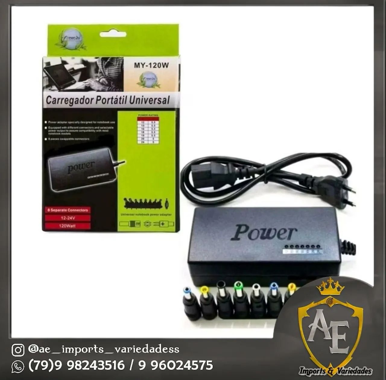 Carregador universal para notebook 