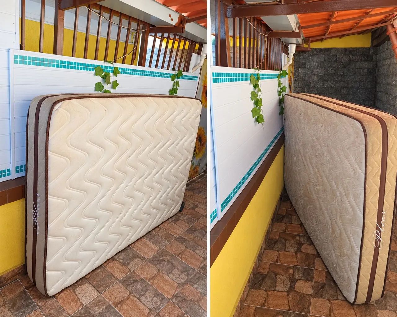 Cama e Colchão de Casal usado