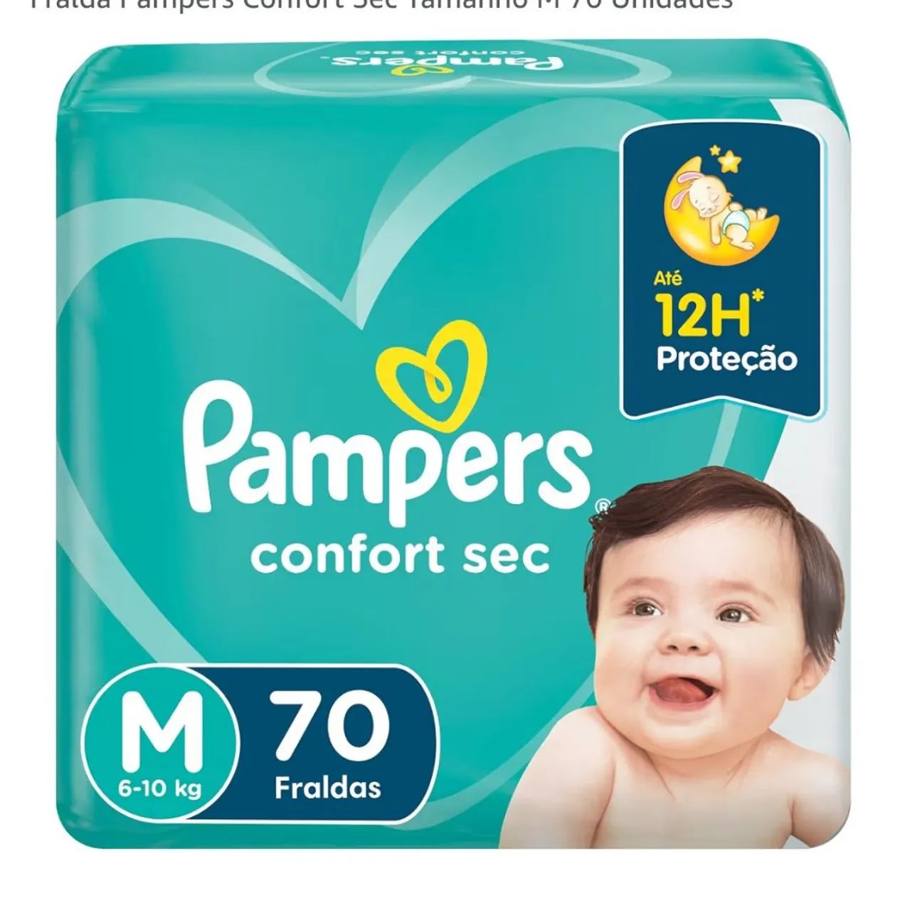 Fralda P e M Pampers Confort Sec 3 pacotes 