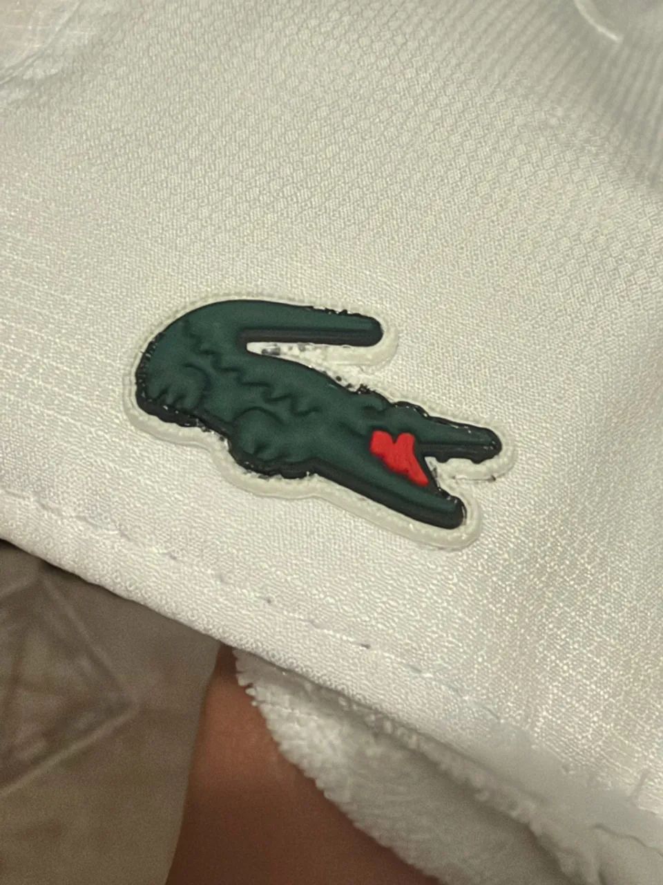 Boné Lacoste Sport branco  - Foto 4