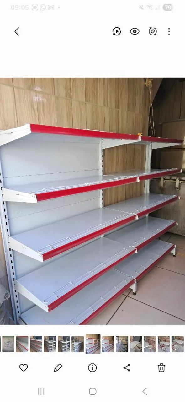 Vendo gôndolas para comércio. 