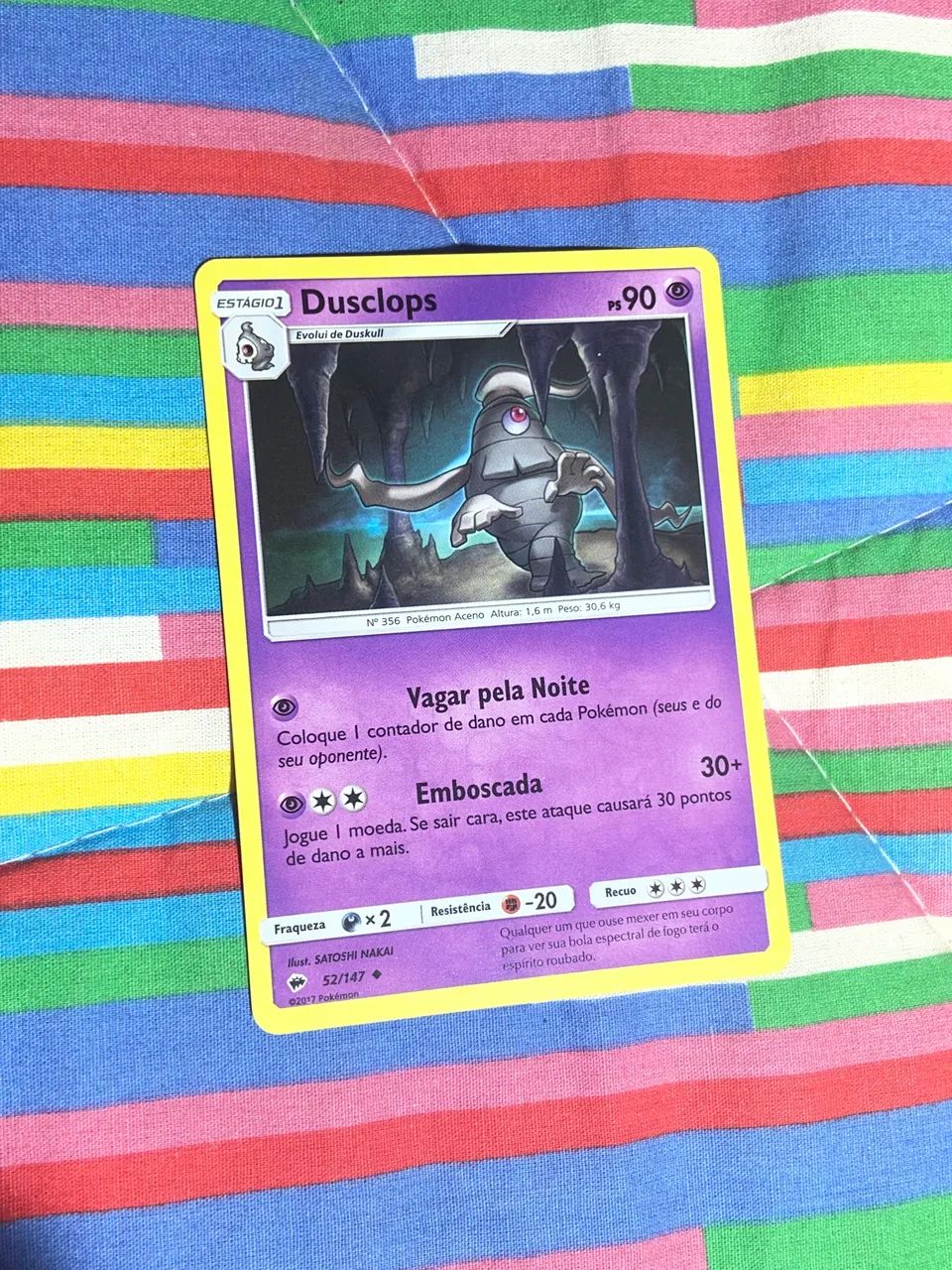carta pokémon dusclops (estágio 1)