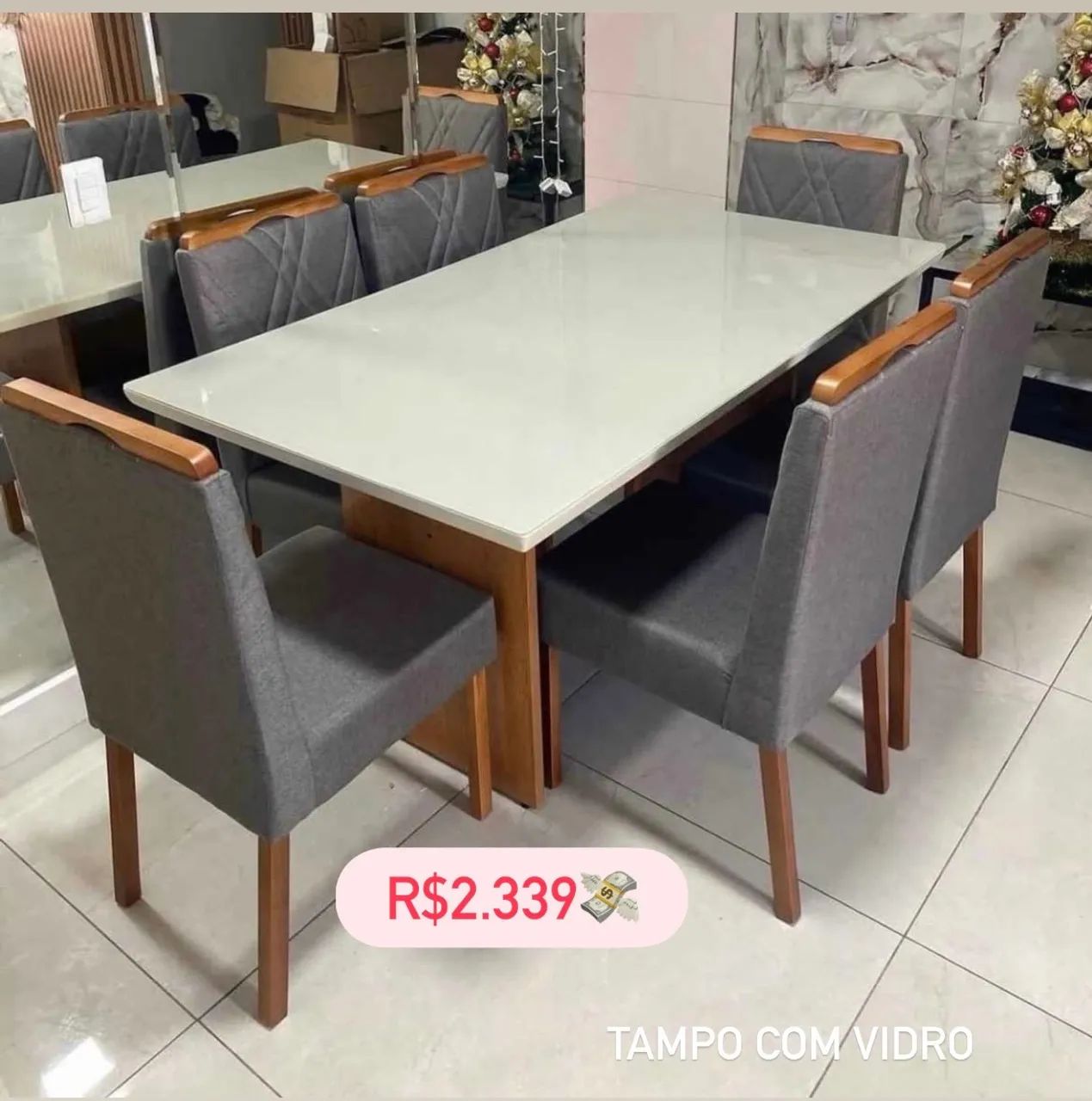 Mesa de Jantar 6 cadeiras 