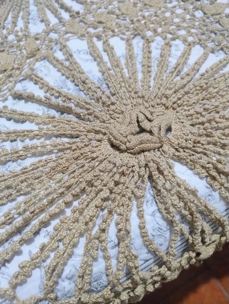 Colcha de crochê ponto Pipoca - Foto 4