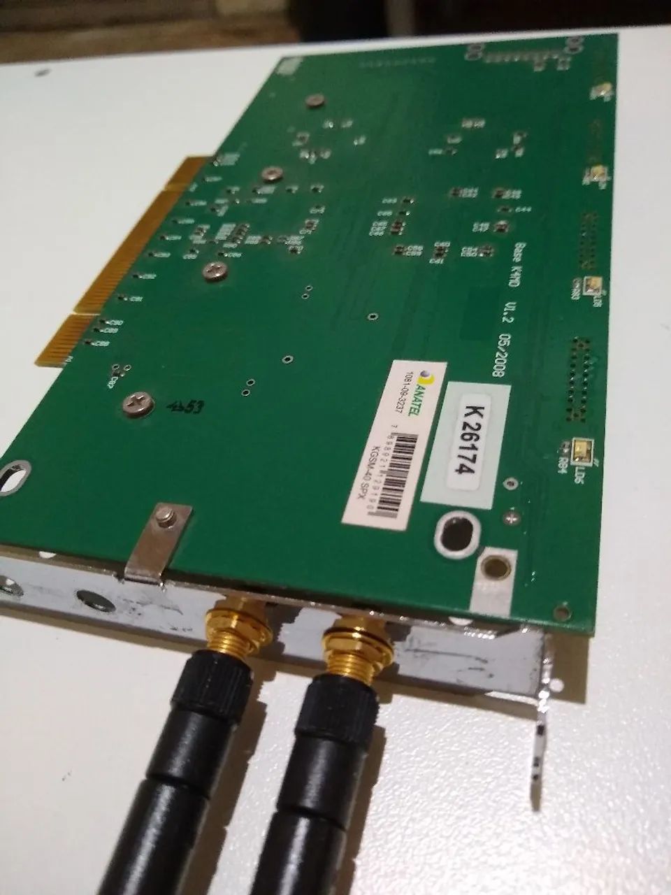 Placa Interface Industrial PCI Com Módulo De Fibra Óptica Rara - Foto 2