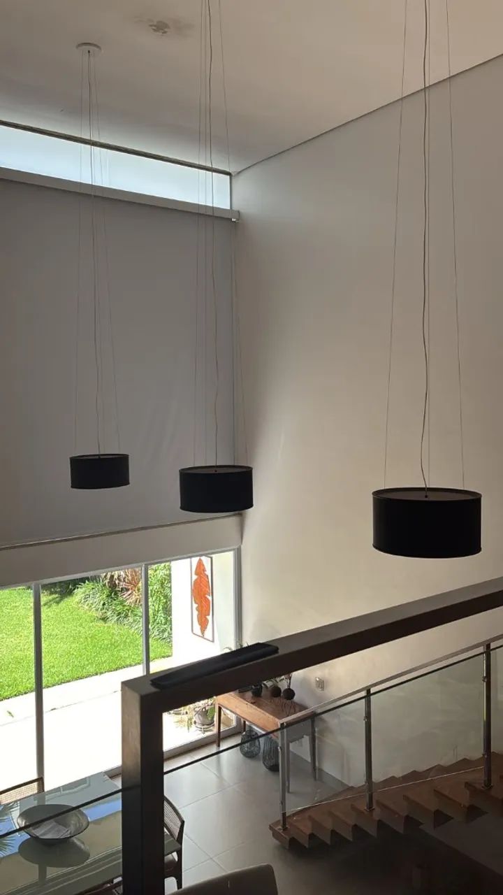 3 lustres de vidro redondo  - Foto 4