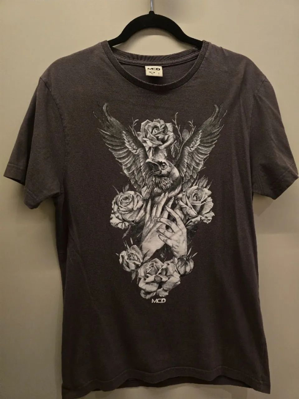 Camiseta Estampada Marrom MCD Tamanho P