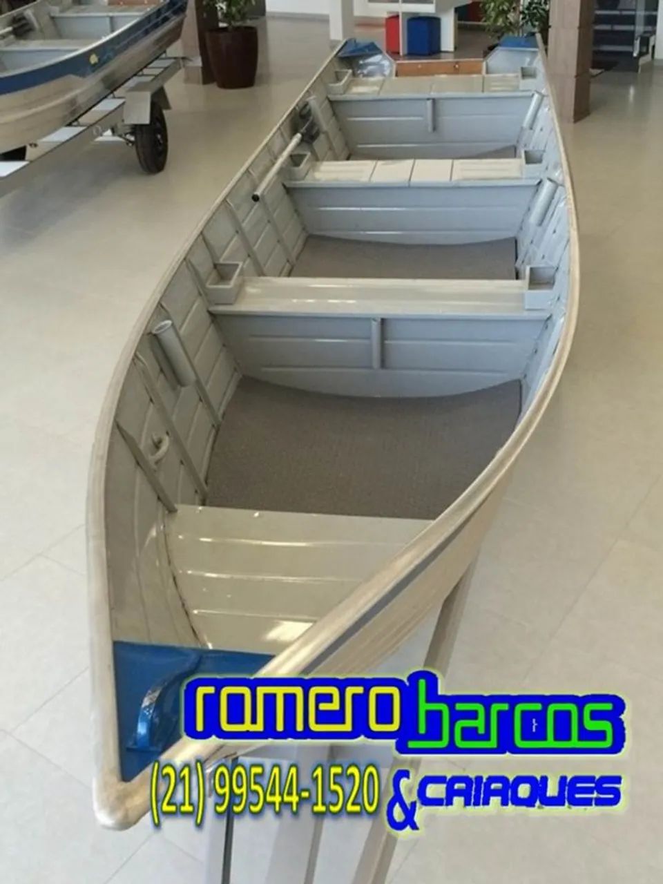BARCO DE ALUMINIO 5 METROS BORDA ALTA ENTREGA IMEDIATA - Foto 2