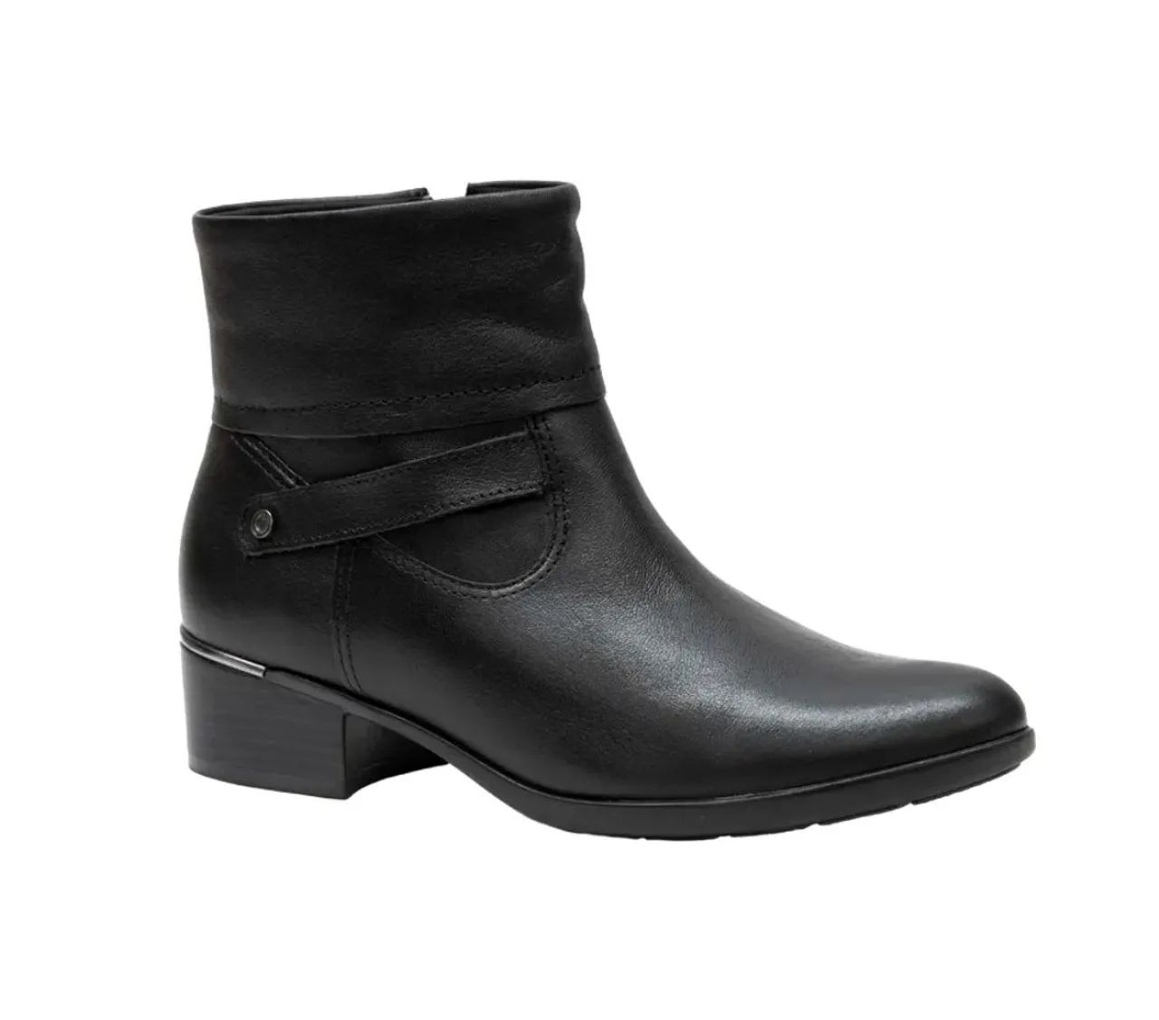 Bota feminina cano curto comfortflex (nova) - Foto 3
