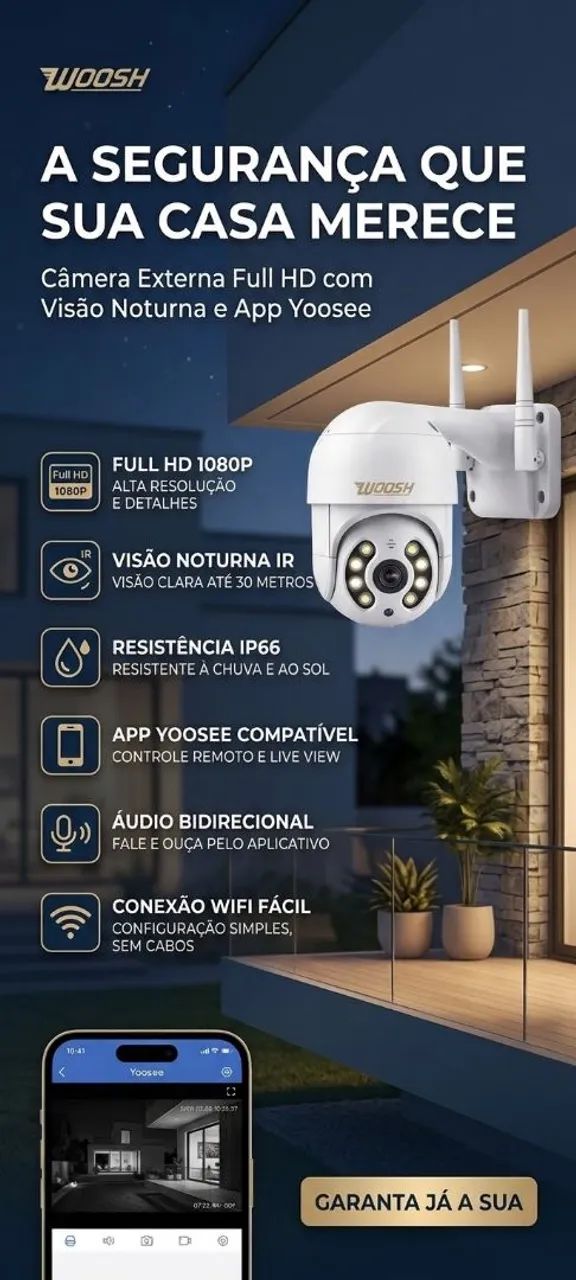 Câmera de Segurança Externa Inteligente - Foto 2