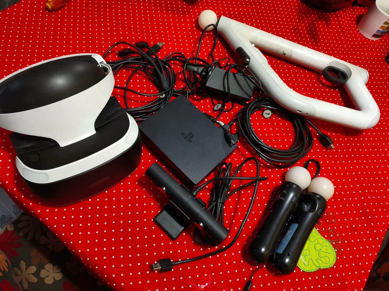 Óculos VR PlayStation + AIM controller + Jogos (LEIA) - Foto 3