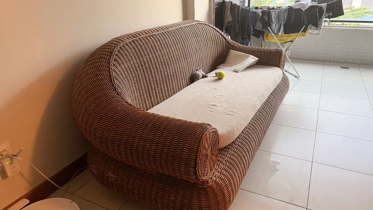 Sofa palha italiana 2x1m - Foto 3