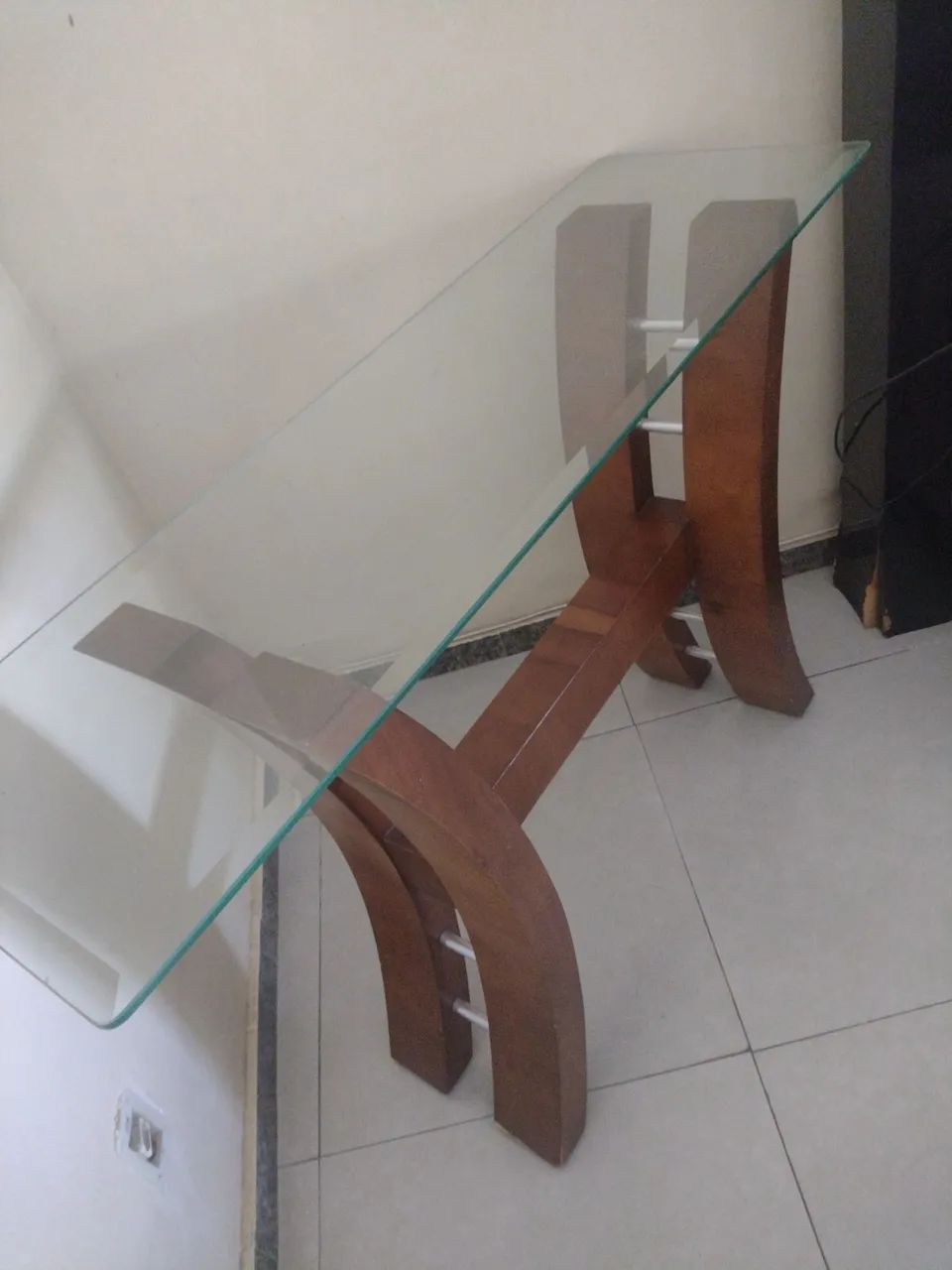 Mesa com tampo de vidro  - Foto 2