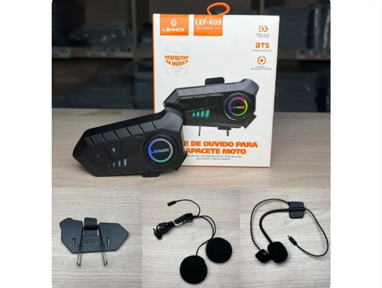 Fone de ouvido para capacete 