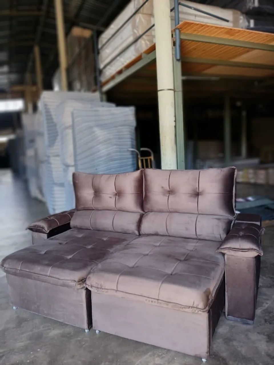 SOFA NAPOLI RETRÁTIL E RECLINÁVEL ( TAMANHO 215X150cm)