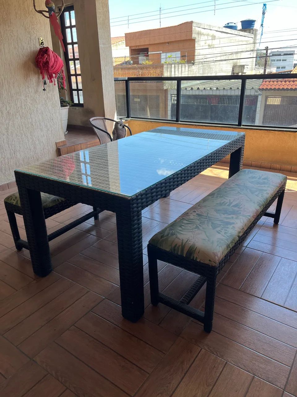 Mesa madeira área externa  - Foto 4