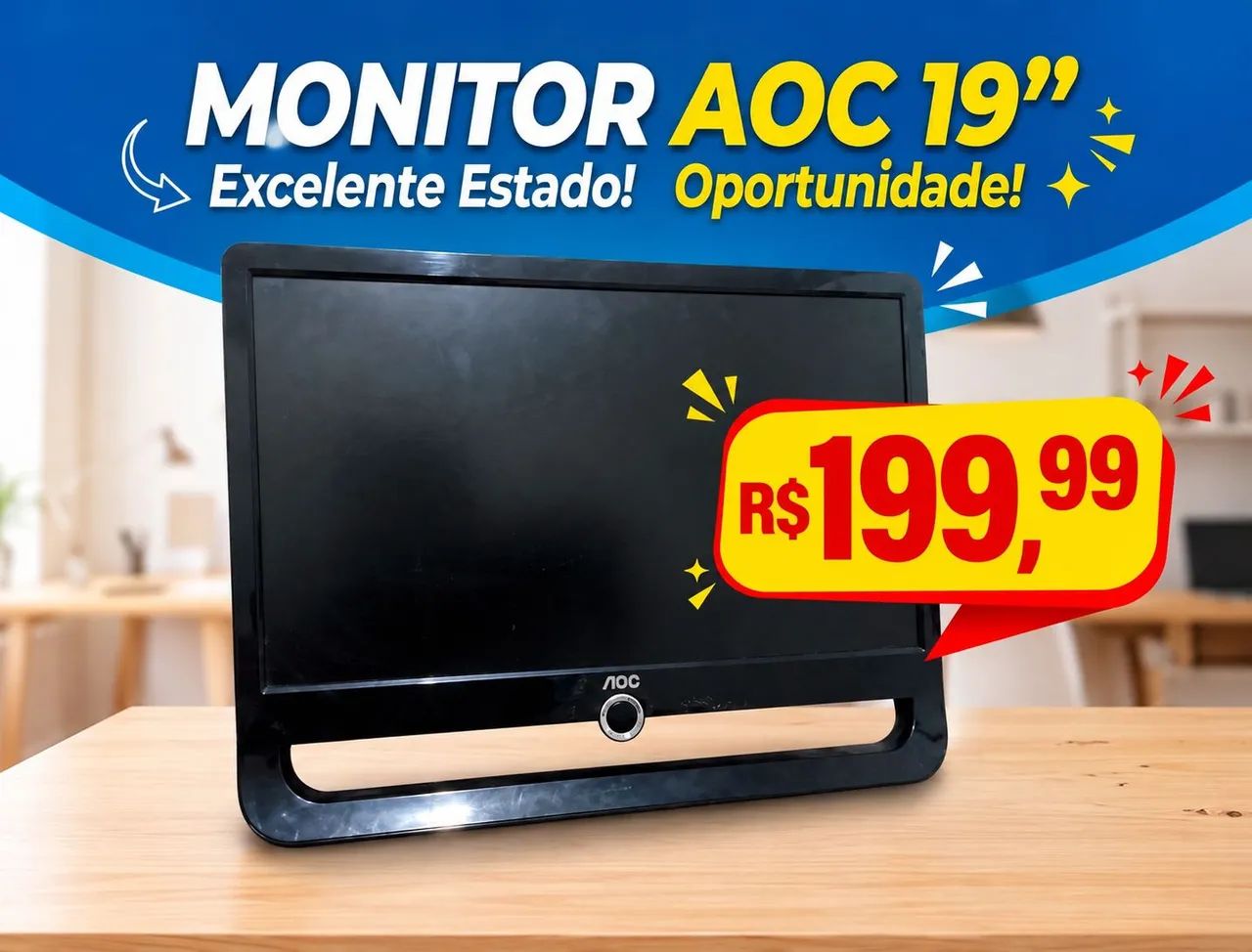 OPORTUNIDADE Monitor AOC 19 Polegadas