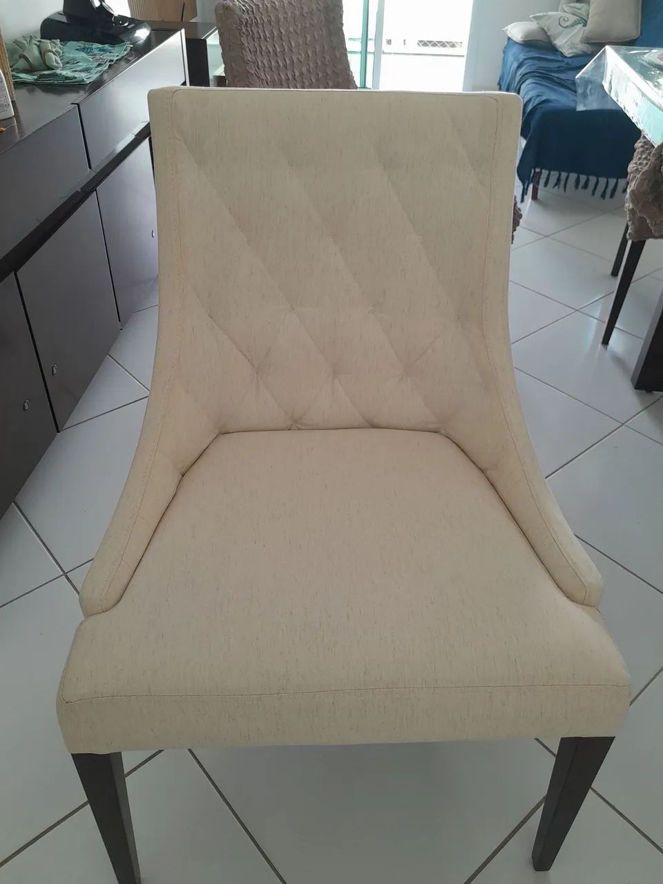 Cadeiras de linho. R$ 180,00 cada.  - Foto 5