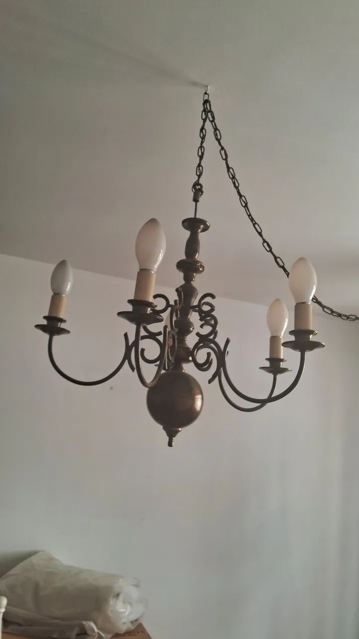 Lustre Belíssimo estilo holandês de cinco braços - Foto 2